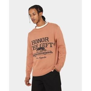 HTG Honor the Gift Los Angeles Car Graphic Crewneck Sweater - Burnt Orange